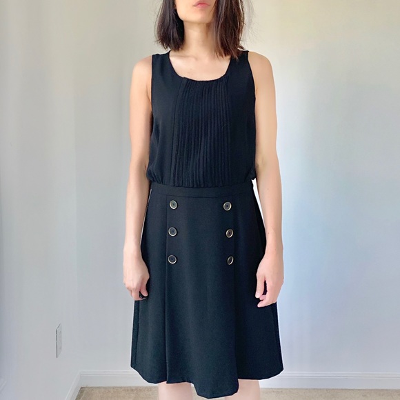 ANN TAYLOR LOFT EXECUTIVE pleated chiffon dress - Picture 2 of 8